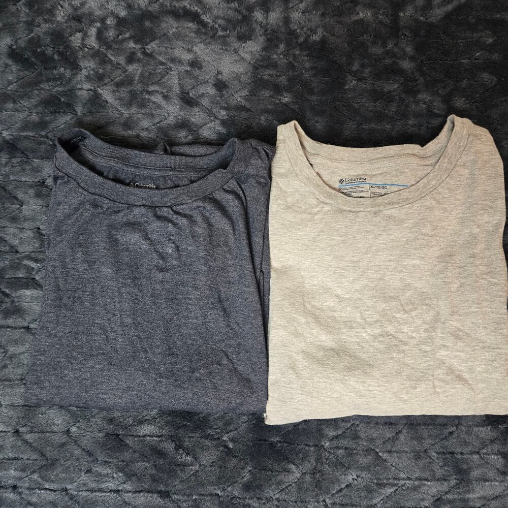 Columbia Sportswear Men's Classic Simple Charcoal Gray & Gray T-Shirt - Size XL